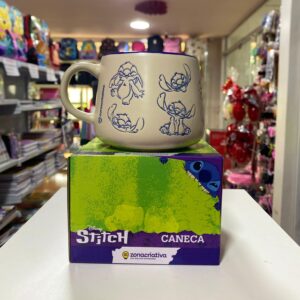 Caneca Cerâmica Moma Stitch - Oficial Disney
